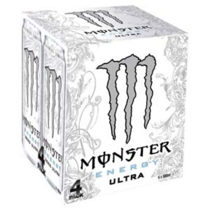 Picture of 500 Monster Ultra ZERO White Multi 4pk x6 DRS